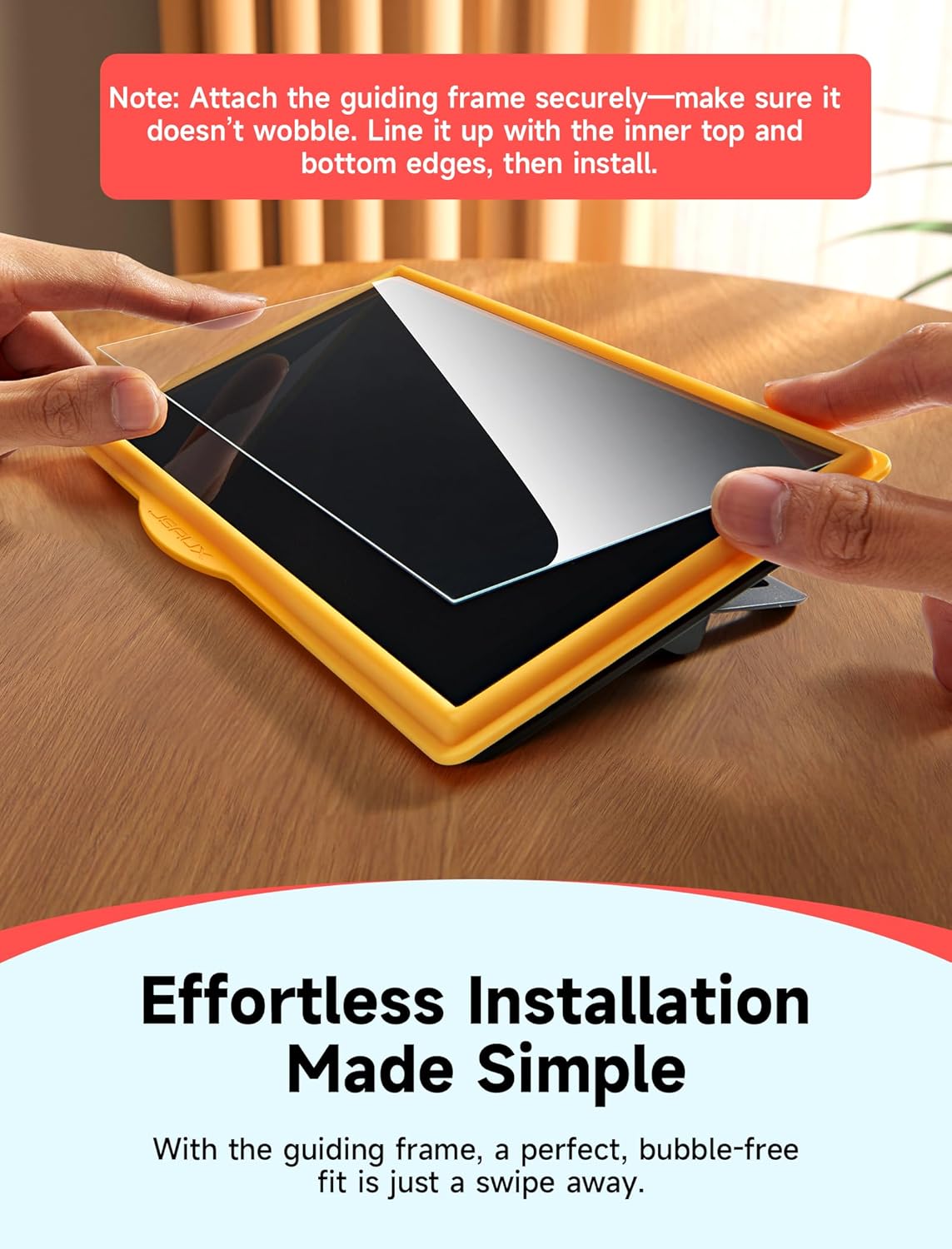 JSAUX 3-Pack Screen Protector for Nintendo Switch 2, Ultra HD Glass Protector 9H Hardness Easy to Install with Guiding Frame Scratch Resistant Tempered Glass