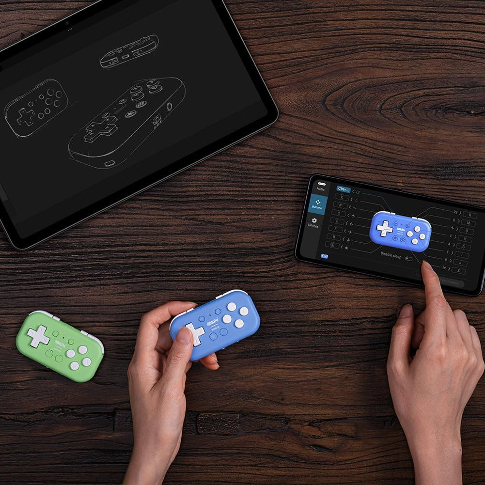 Nargos 8Bitdo Zero 2 Bluetooth Key Chain Sized Mini Controller for Nintendo Switch, Windows, Android and macOS (Yellow Edition)