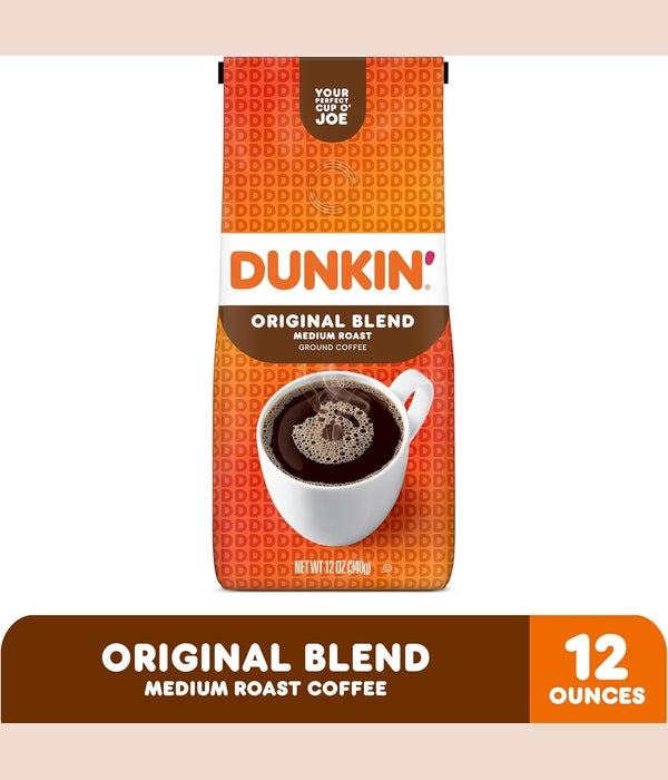 Dunkin' Coffee Original Blend Medium Roast Ground Coffee, 340g