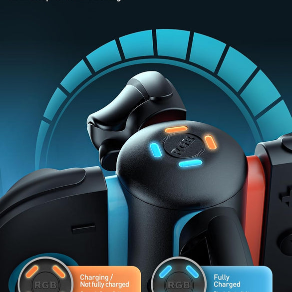 Mumba Charging Dock for Nintendo Switch 2 Joy-Con Controllers – 4 in 1 Fast Charger Station, Magnetic & Weighted Base, Bi-Directional Design, LED Indicators & Overcharge Protection