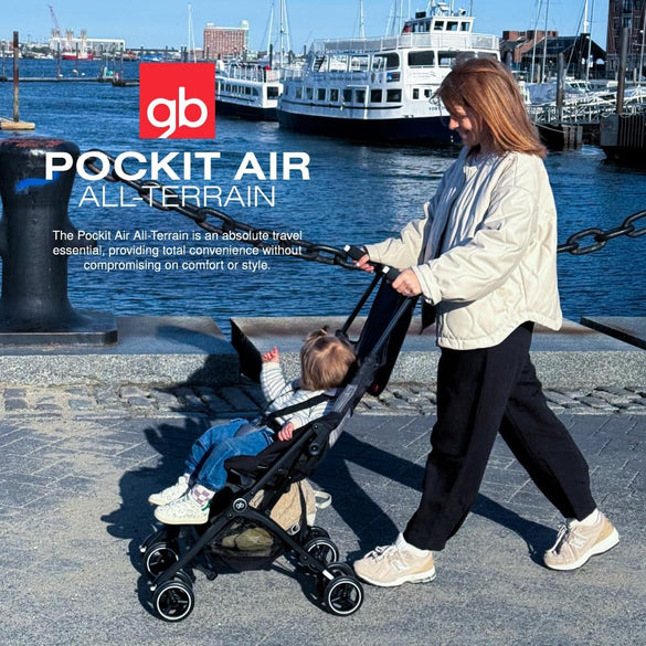 gb Pockit+ All City, Ultra Compact Lightweight Travel Stroller with Front Wheel Suspension