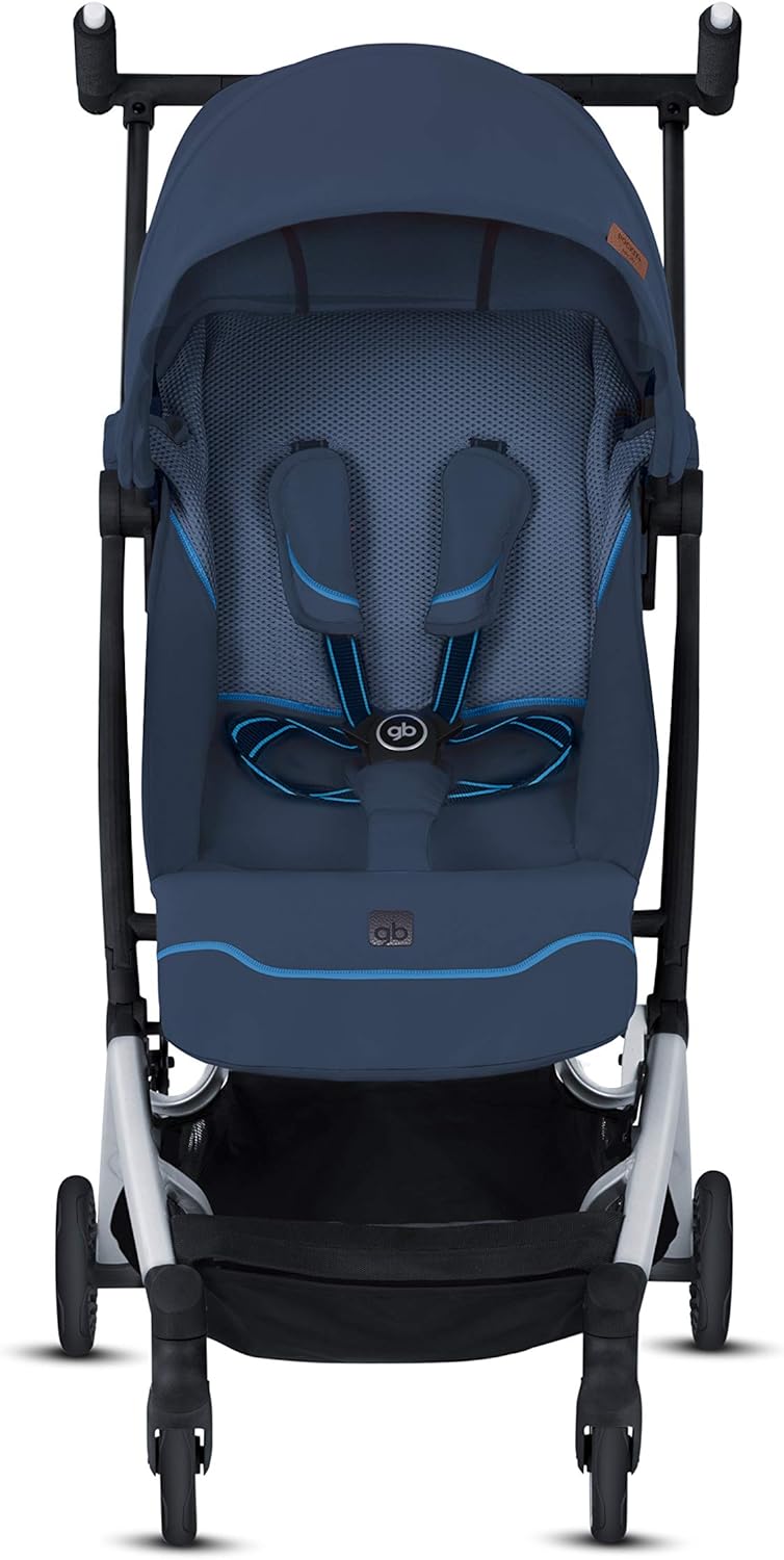 gb Pockit+ All City, Ultra Compact Lightweight Travel Stroller with Front Wheel Suspension