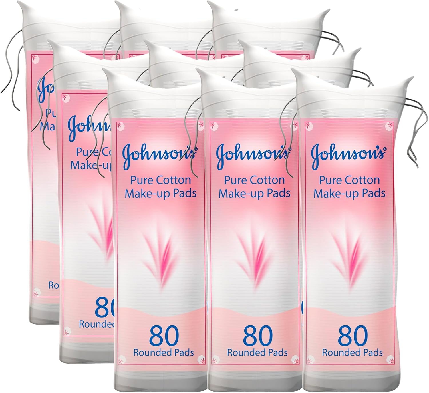 Johnson & Johnson Adult Makeup Remover Pads Pack of 3 x 80