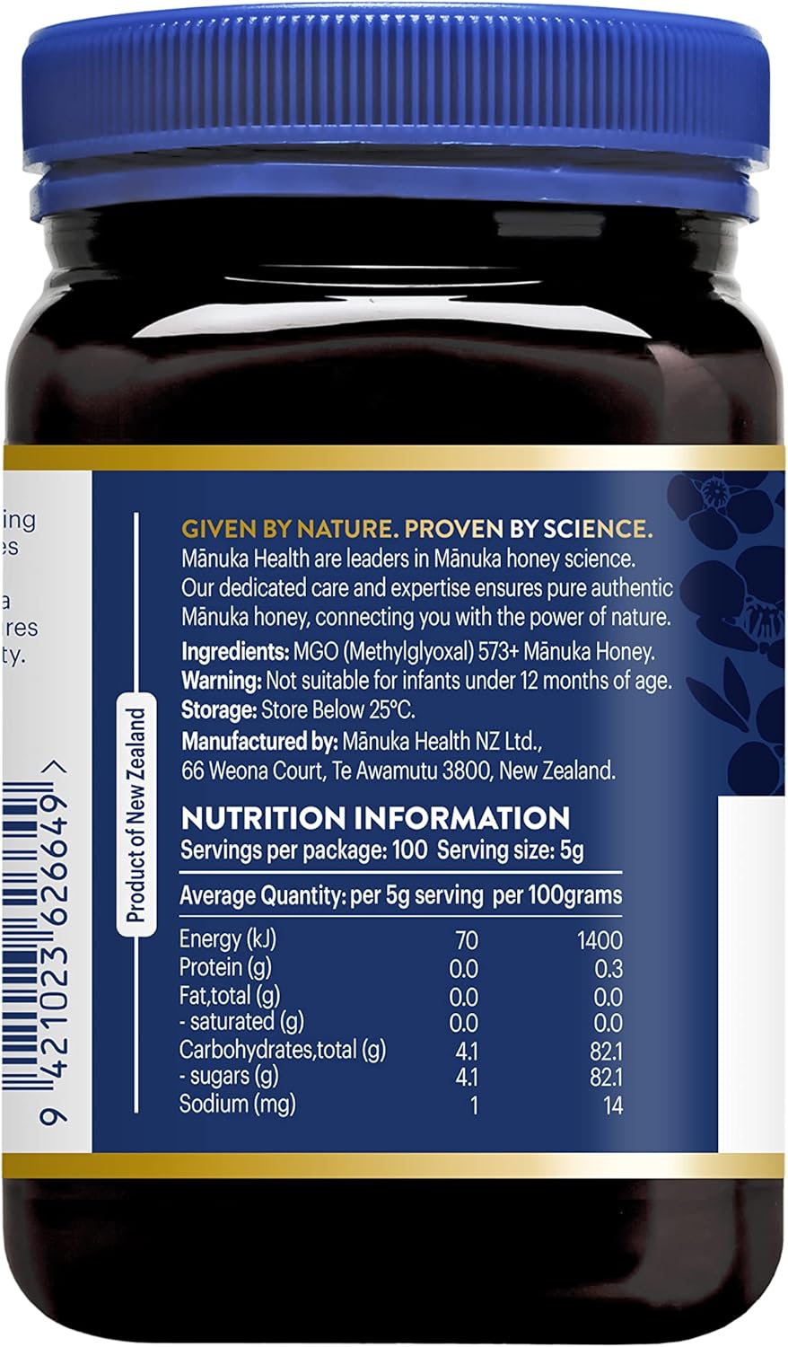 Manuka Health Mgo 573+ Manuka Honey UMF16, 250g