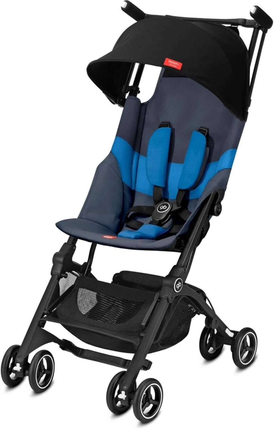 gb Pockit+ All City, Ultra Compact Lightweight Travel Stroller with Front Wheel Suspension