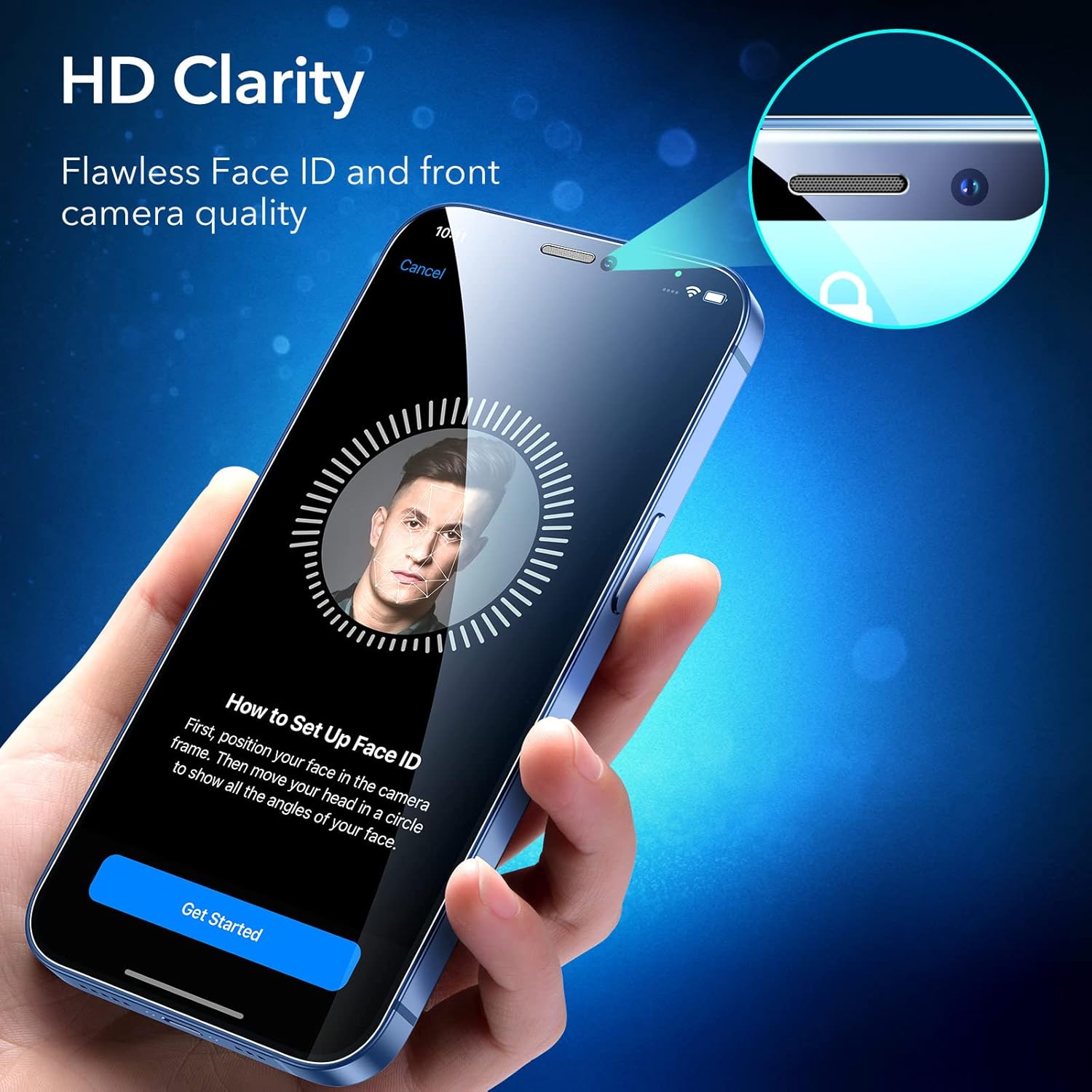 ESR 3 Pack for iPhone 17 Pro Max Screen Protectors, High Clarity, 9H Hardness Scratch Resistant, Military-Grade Tempered Glass, Shatterproof, Screen Guard with Easy Installation Tool