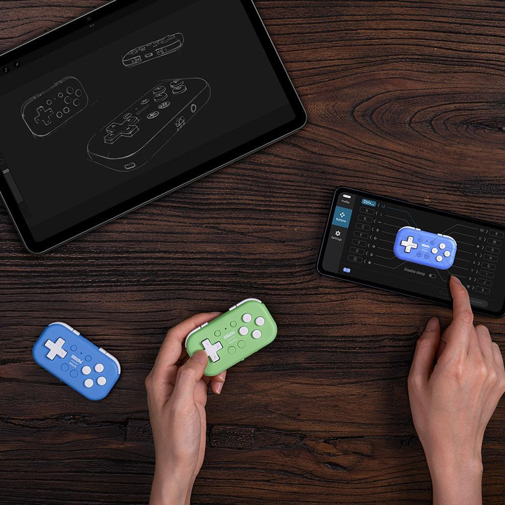 Nargos 8Bitdo Zero 2 Bluetooth Key Chain Sized Mini Controller for Nintendo Switch, Windows, Android and macOS (Yellow Edition)