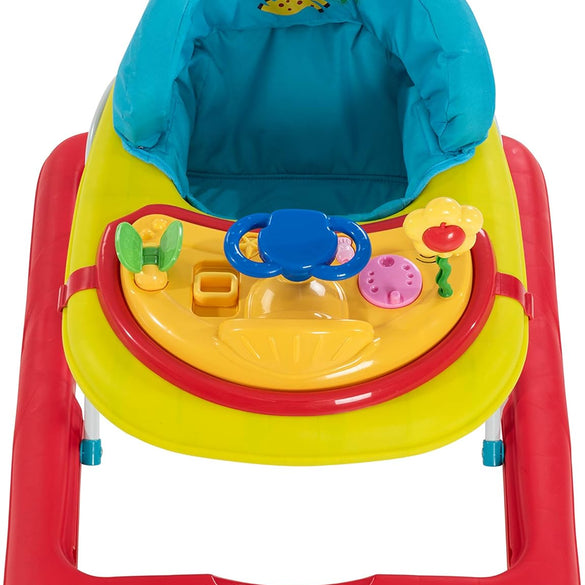 Hauck Player Baby Walker, 360 ° swivelling front wheels, Ages 6M+ to 12kg - Jungle Fun, Multicolor