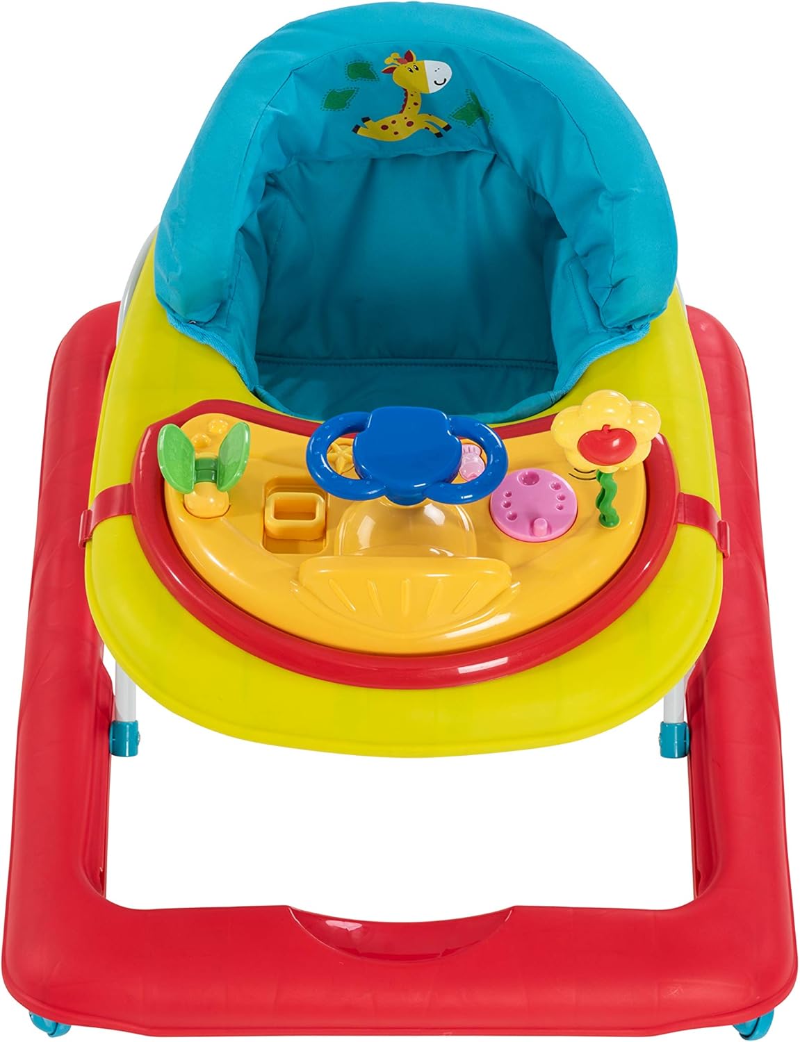 Hauck Player Baby Walker, 360 ° swivelling front wheels, Ages 6M+ to 12kg - Jungle Fun, Multicolor