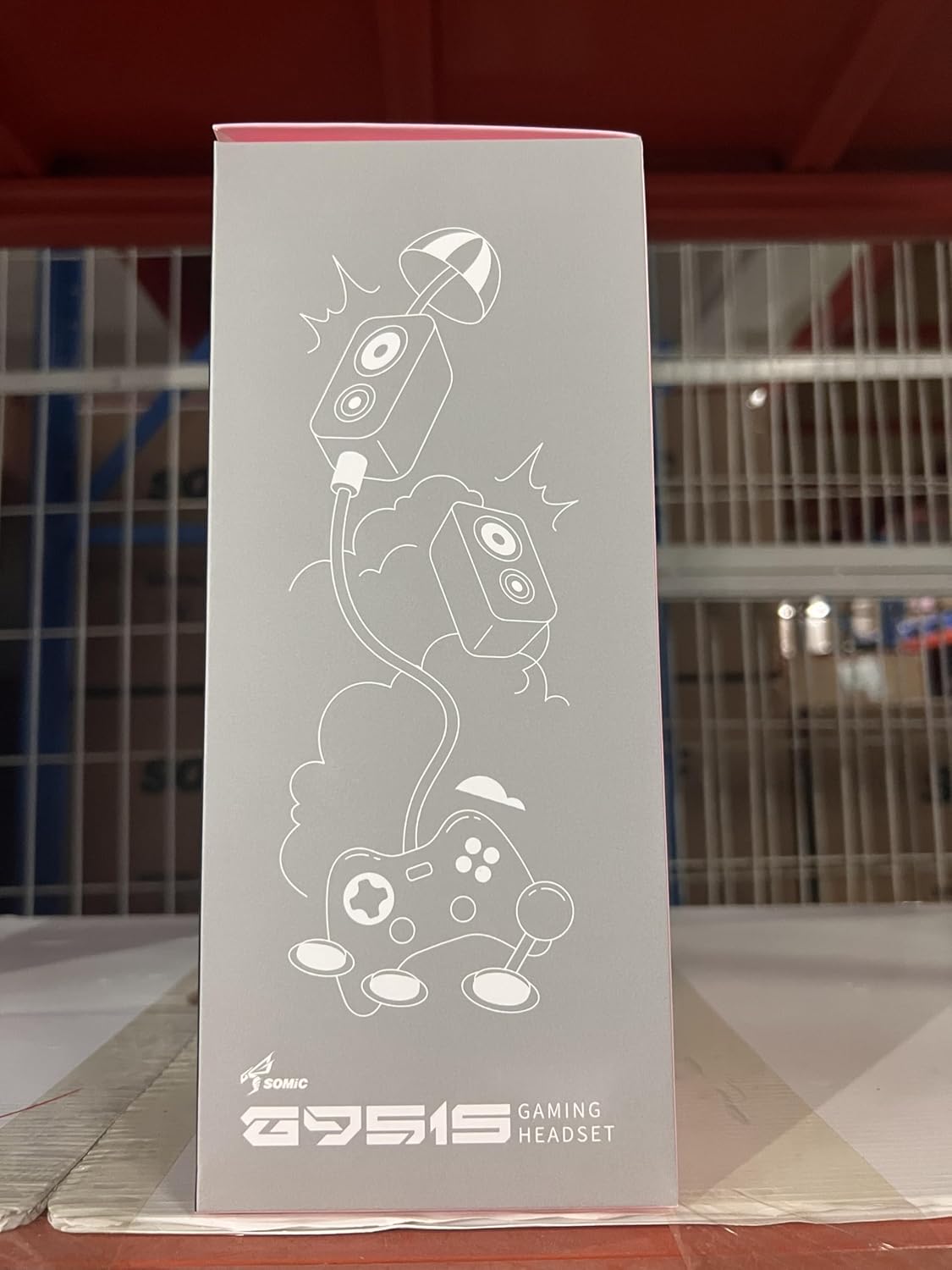 SOMIC G951s Pink Stereo Gaming Headset with Mic for PS4,Xbox,PC,Mobile Phone,3.5mm Noise Reduction Cat Ear Headphones Lightweight Over Ear Headphones for Girls