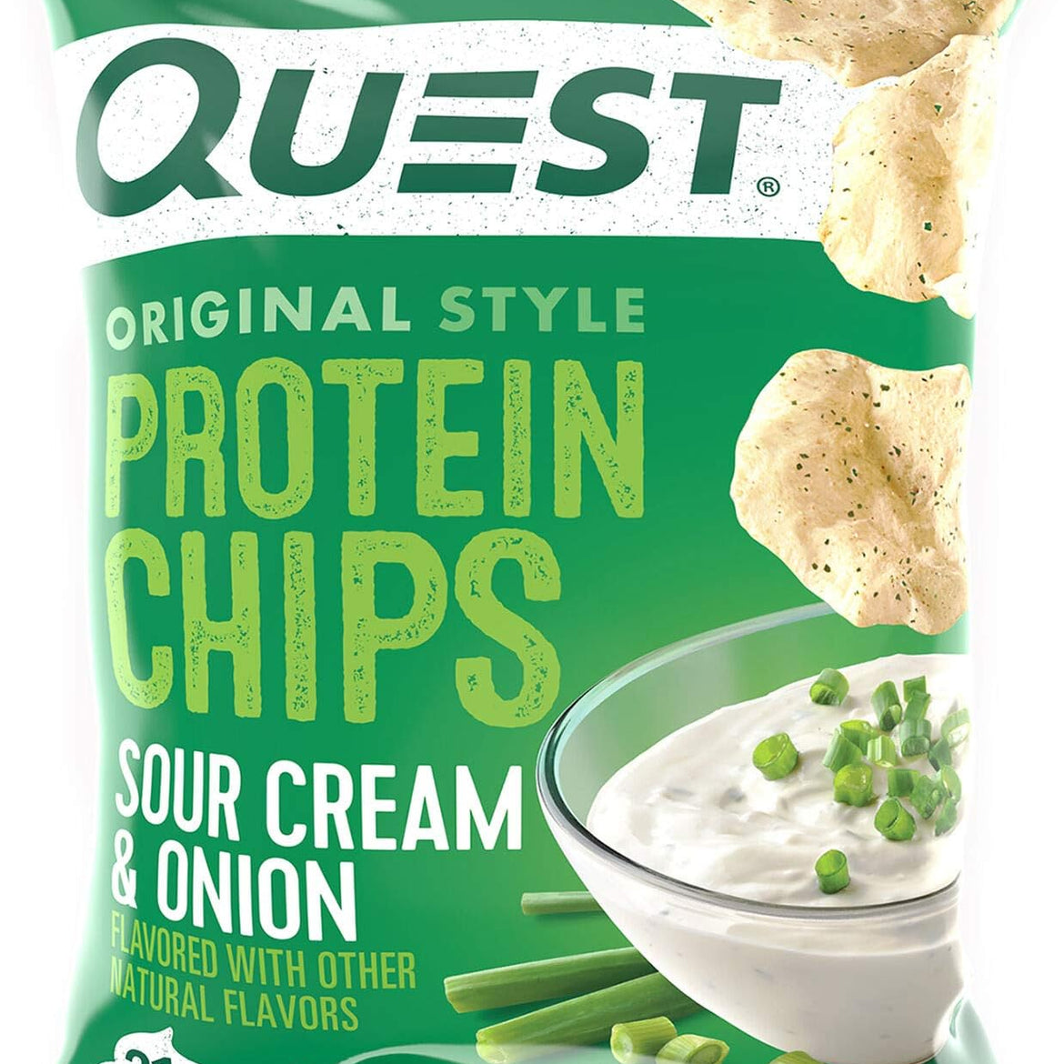 Quest Original Style Protein Chips Cheddar And Sour Cream Flavour, 8 X 32G - Pack Of 1