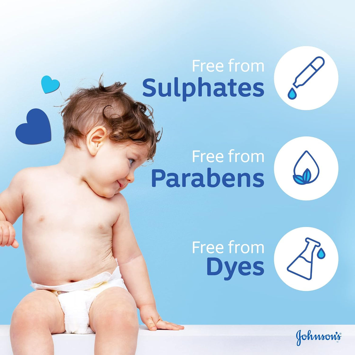 Johnson's Baby Bath, no more tears formula, specially developed to gently cleanse your baby’s delicate skin without drying it, 500ml (Packaging may vary)