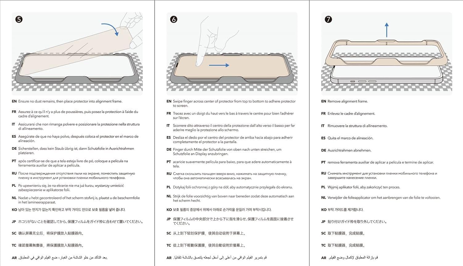 ESR 3 Pack for iPhone 17 Pro Max Screen Protectors, High Clarity, 9H Hardness Scratch Resistant, Military-Grade Tempered Glass, Shatterproof, Screen Guard with Easy Installation Tool