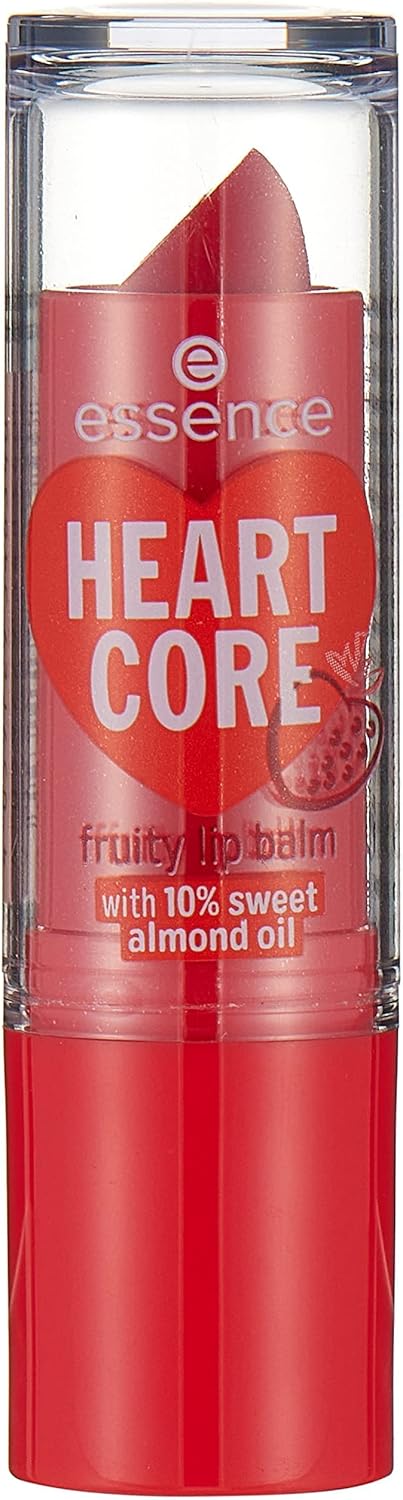 Essence Heart Core Lip Balm, Sweet Strawberry