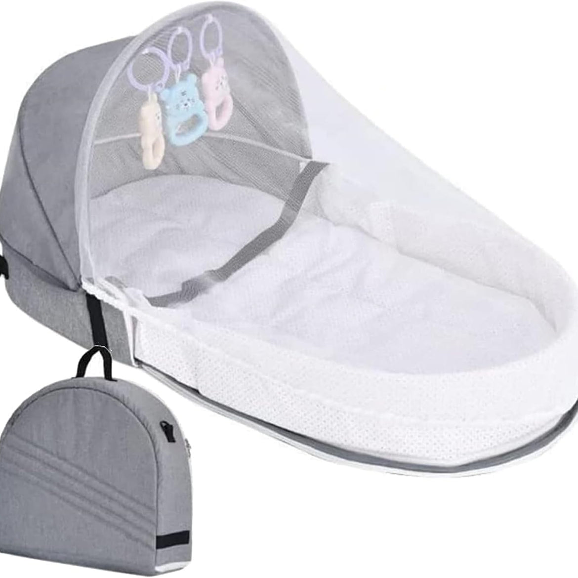 Baby Travel Cot with Mosquito Net and Awning