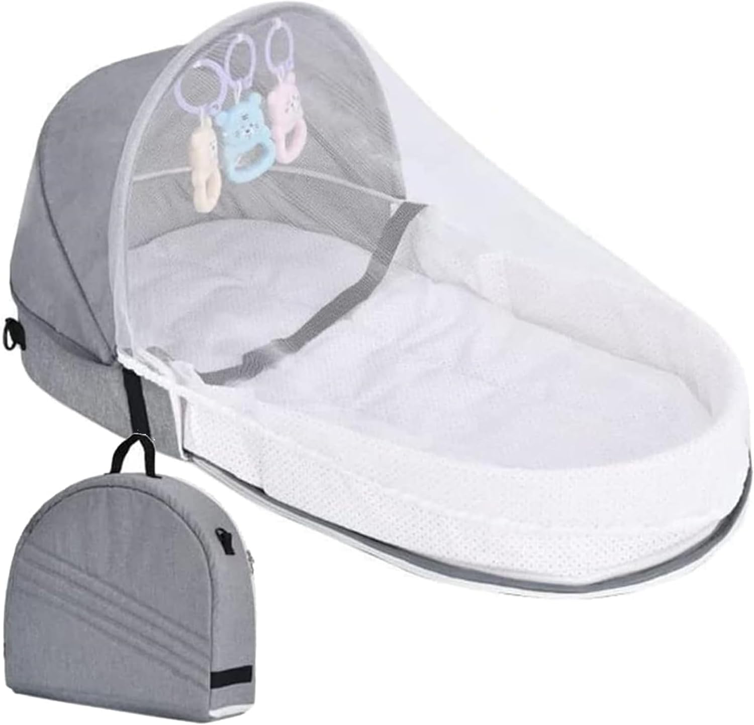 Baby Travel Cot with Mosquito Net and Awning