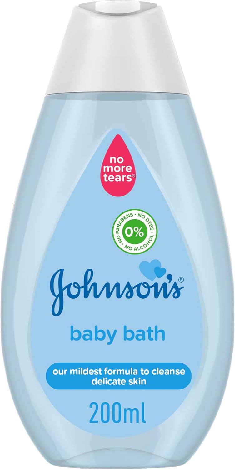 Johnson's Baby Bath, no more tears formula, specially developed to gently cleanse your baby’s delicate skin without drying it, 500ml (Packaging may vary)