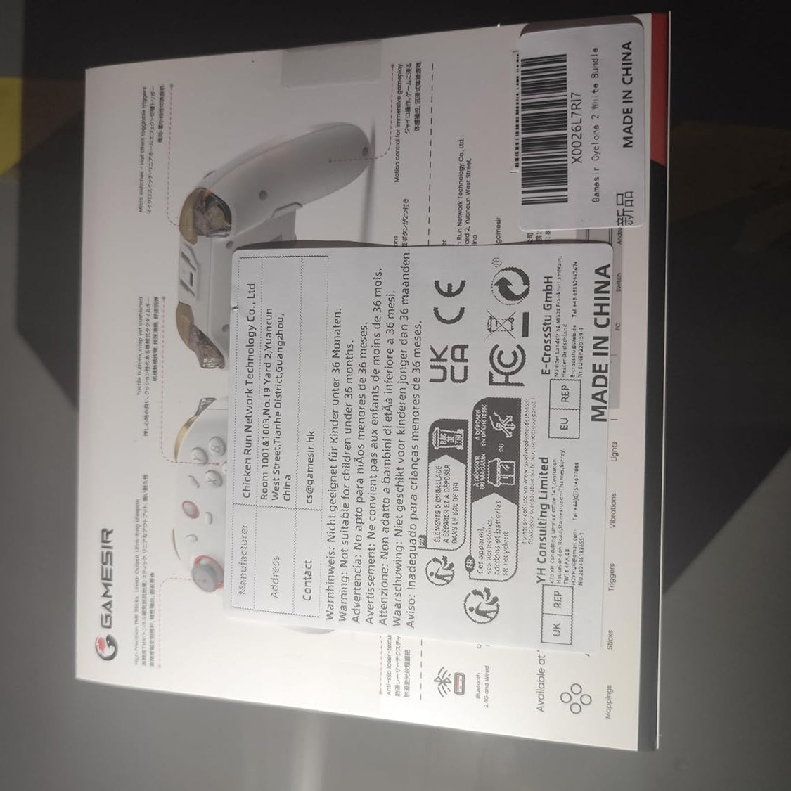 GameSir Cyclone 2 Multiplatform Wireless Controller- TMR Electromagnetic Joysticks&Hall Effect Switch triggers,6-axis Gyro Gaming Controller for Switch/PC/iOS/Android/Steam (Shadow Black Bundle)