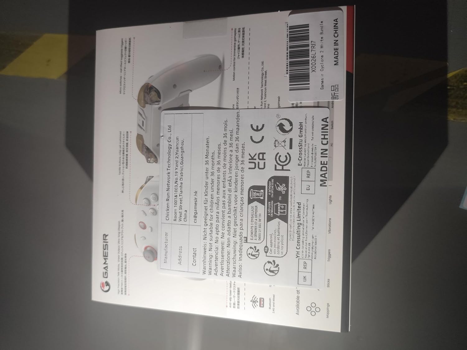 GameSir Cyclone 2 Multiplatform Wireless Controller- TMR Electromagnetic Joysticks&Hall Effect Switch triggers,6-axis Gyro Gaming Controller for Switch/PC/iOS/Android/Steam (Shadow Black Bundle)