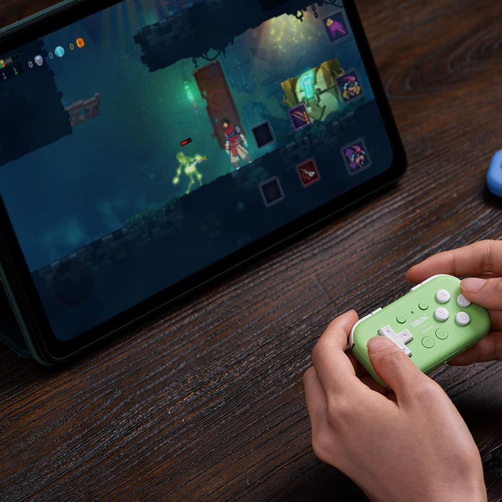 Nargos 8Bitdo Zero 2 Bluetooth Key Chain Sized Mini Controller for Nintendo Switch, Windows, Android and macOS (Yellow Edition)