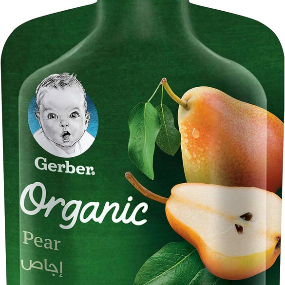 GERBER ORG PEAR 90GM +6M