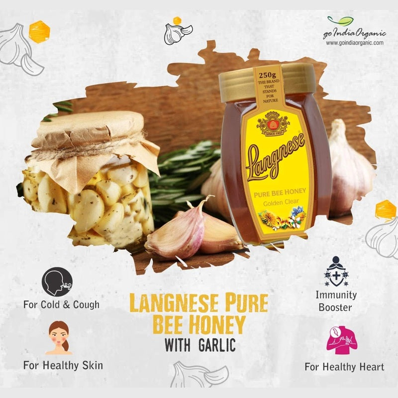 Langnese Golden Clear Pure Bee Honey 250 G