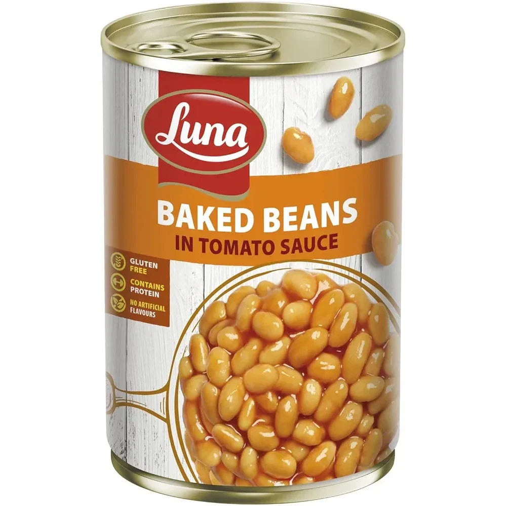 Luna Baked Beans In Tomato Sauce, 380 g
