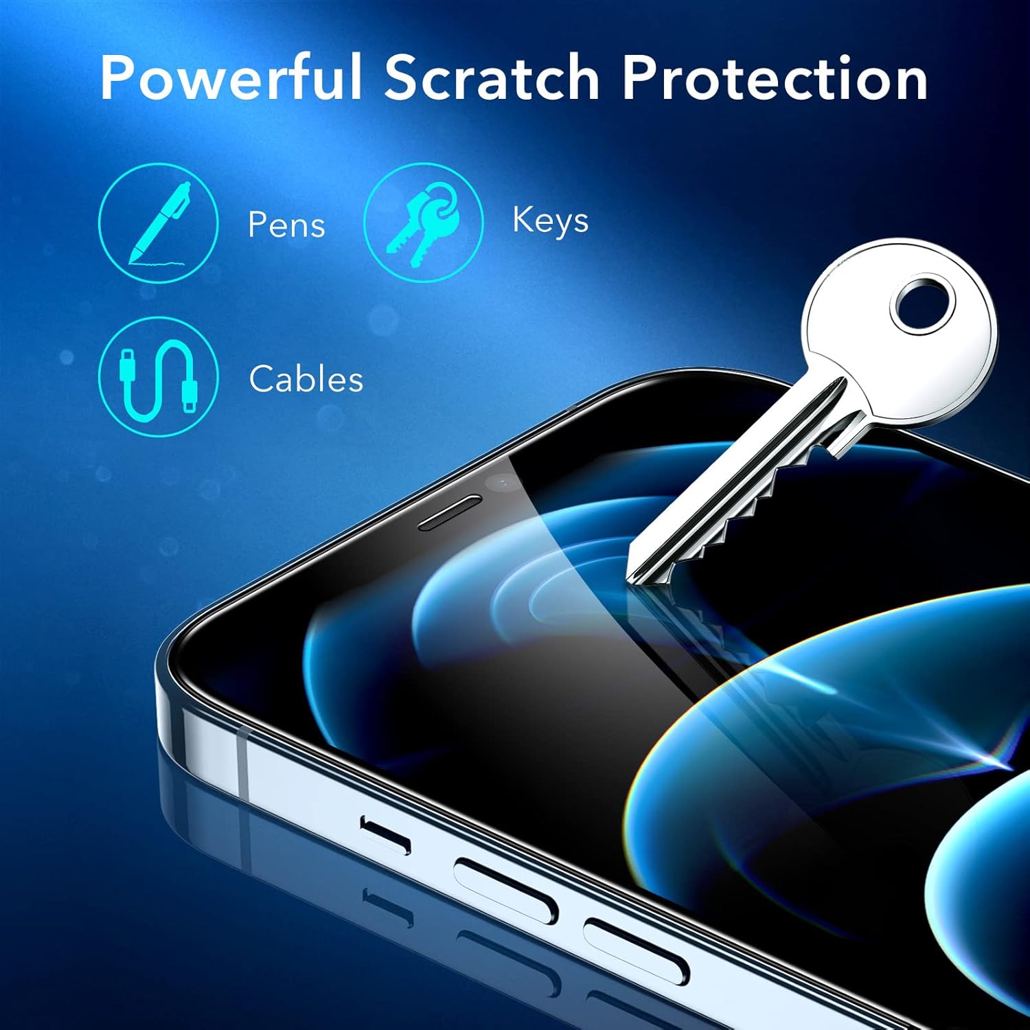 ESR 3 Pack for iPhone 17 Pro Max Screen Protectors, High Clarity, 9H Hardness Scratch Resistant, Military-Grade Tempered Glass, Shatterproof, Screen Guard with Easy Installation Tool