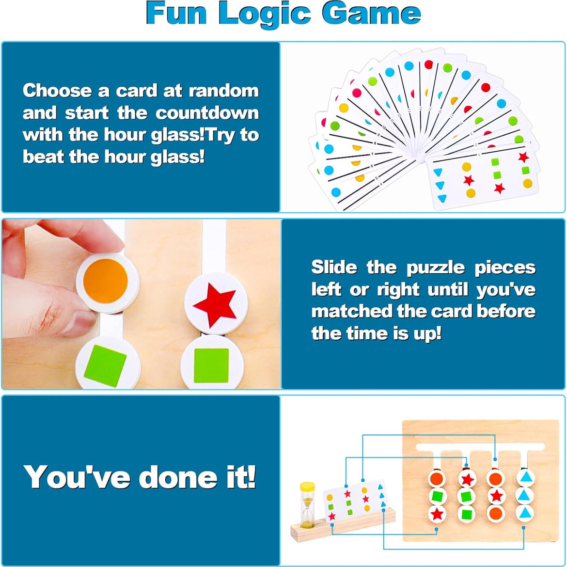 Color & Shape Matching Puzzle for Two-Player