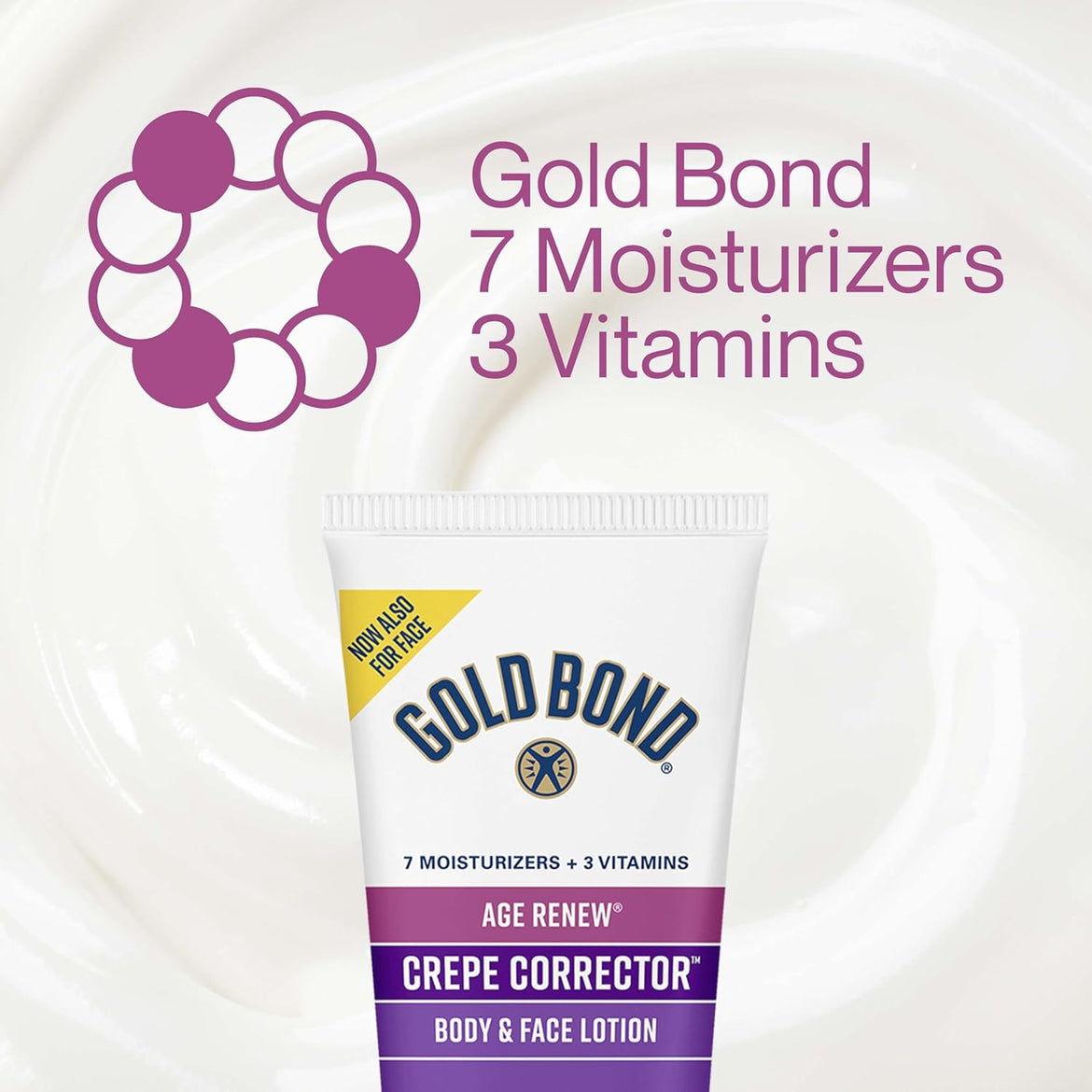 Gold Bond Age Renew Crepe Corrector Body Lotion, Replenishing & Smoothing Formula, 14 oz.