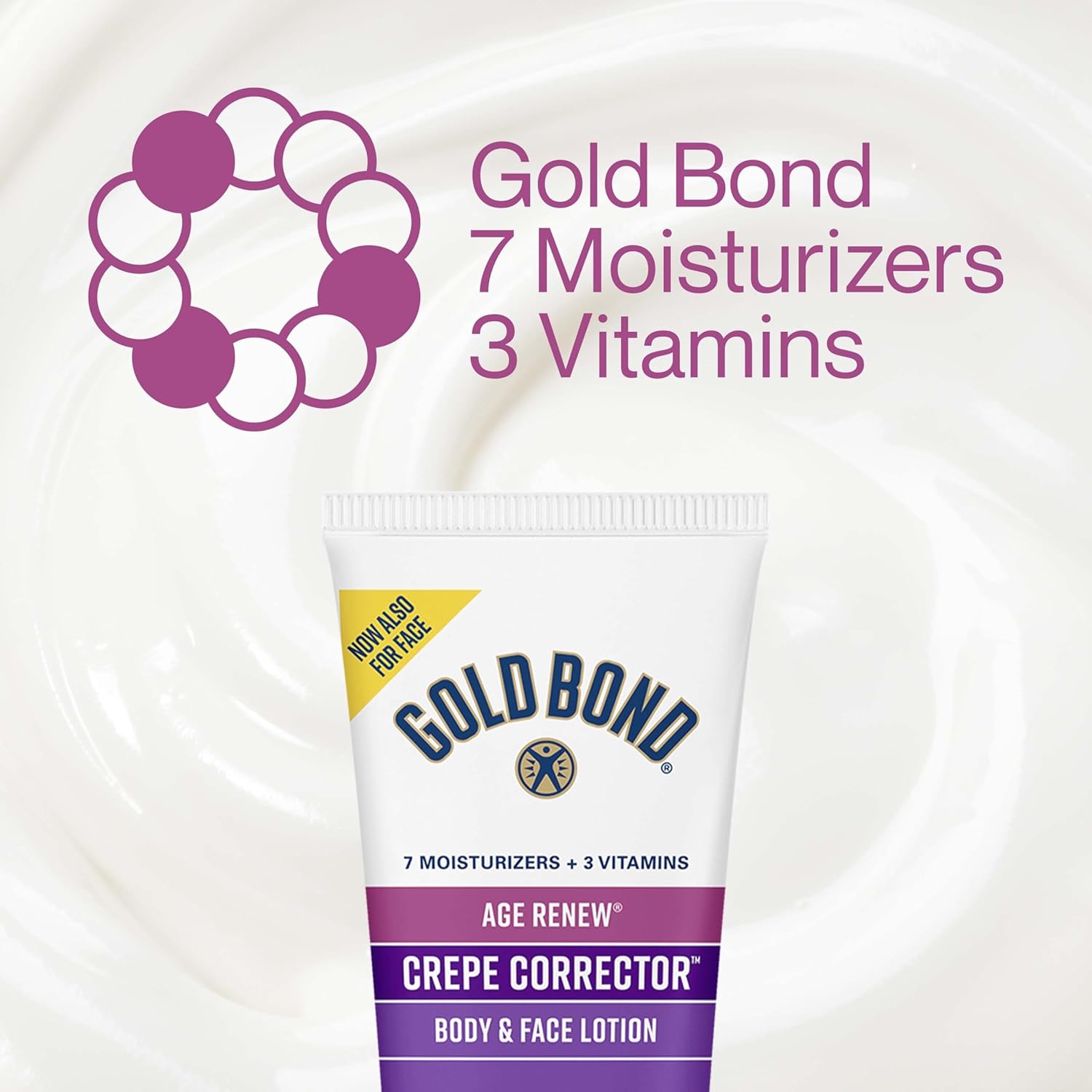 Gold Bond Age Renew Crepe Corrector Body Lotion, Replenishing & Smoothing Formula, 14 oz.