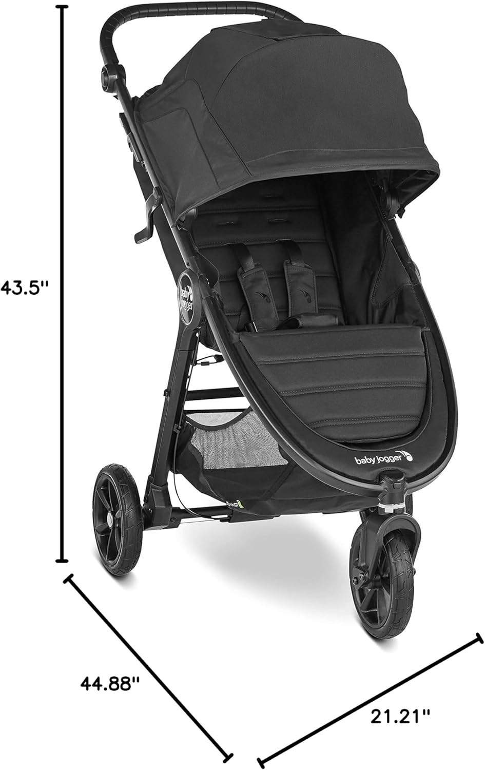 Baby Jogger® City Mini® GT2 All-Terrain Stroller, Opulent Black