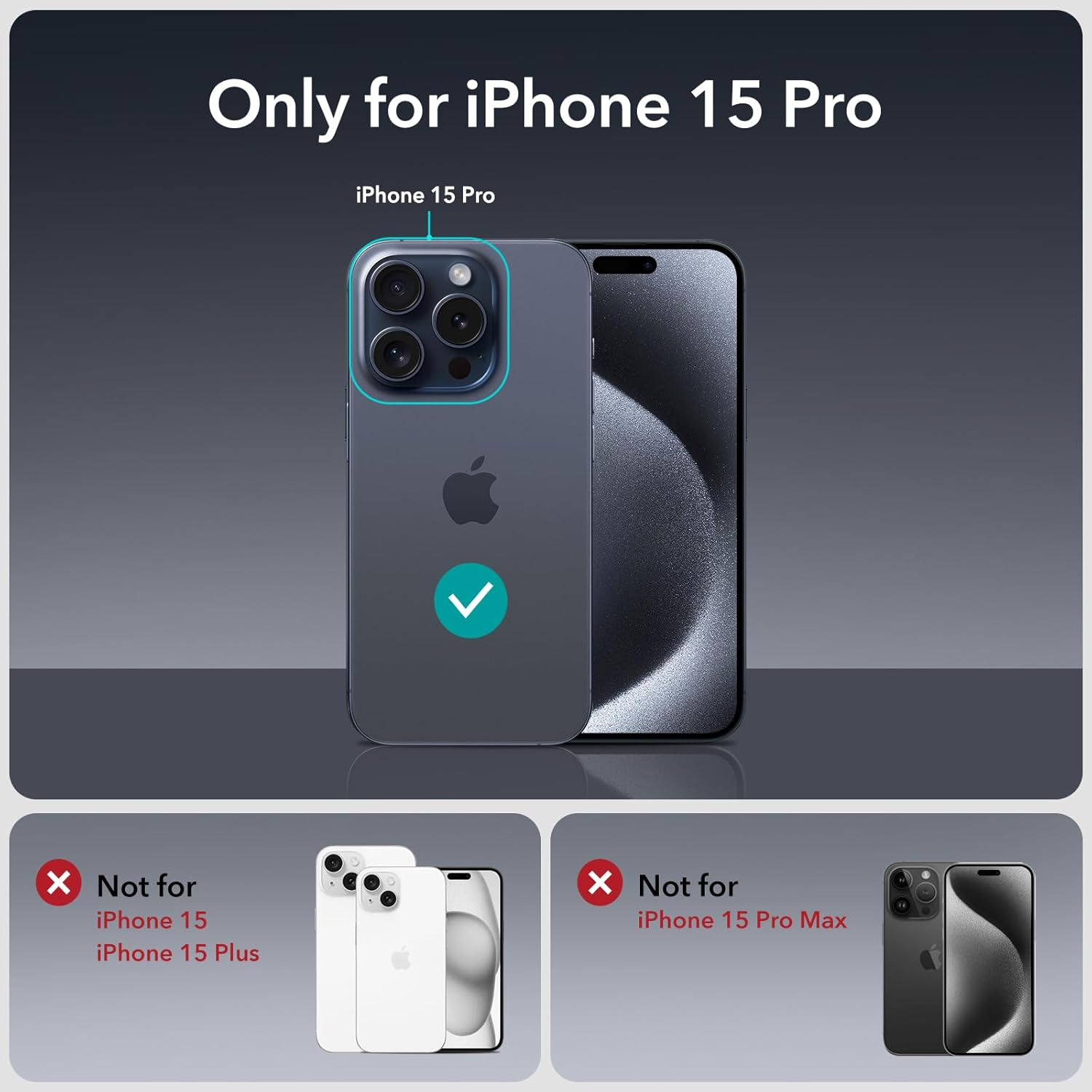 ESR 3 Pack for iPhone 17 Pro Max Screen Protectors, High Clarity, 9H Hardness Scratch Resistant, Military-Grade Tempered Glass, Shatterproof, Screen Guard with Easy Installation Tool