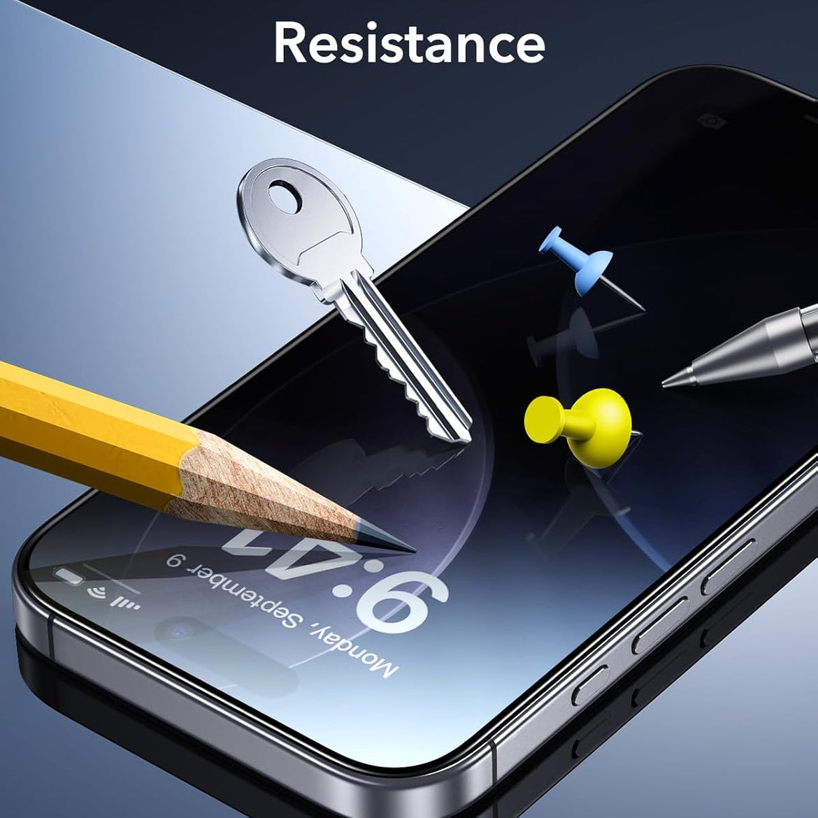 ESR 3 Pack for iPhone 17 Pro Max Screen Protectors, High Clarity, 9H Hardness Scratch Resistant, Military-Grade Tempered Glass, Shatterproof, Screen Guard with Easy Installation Tool