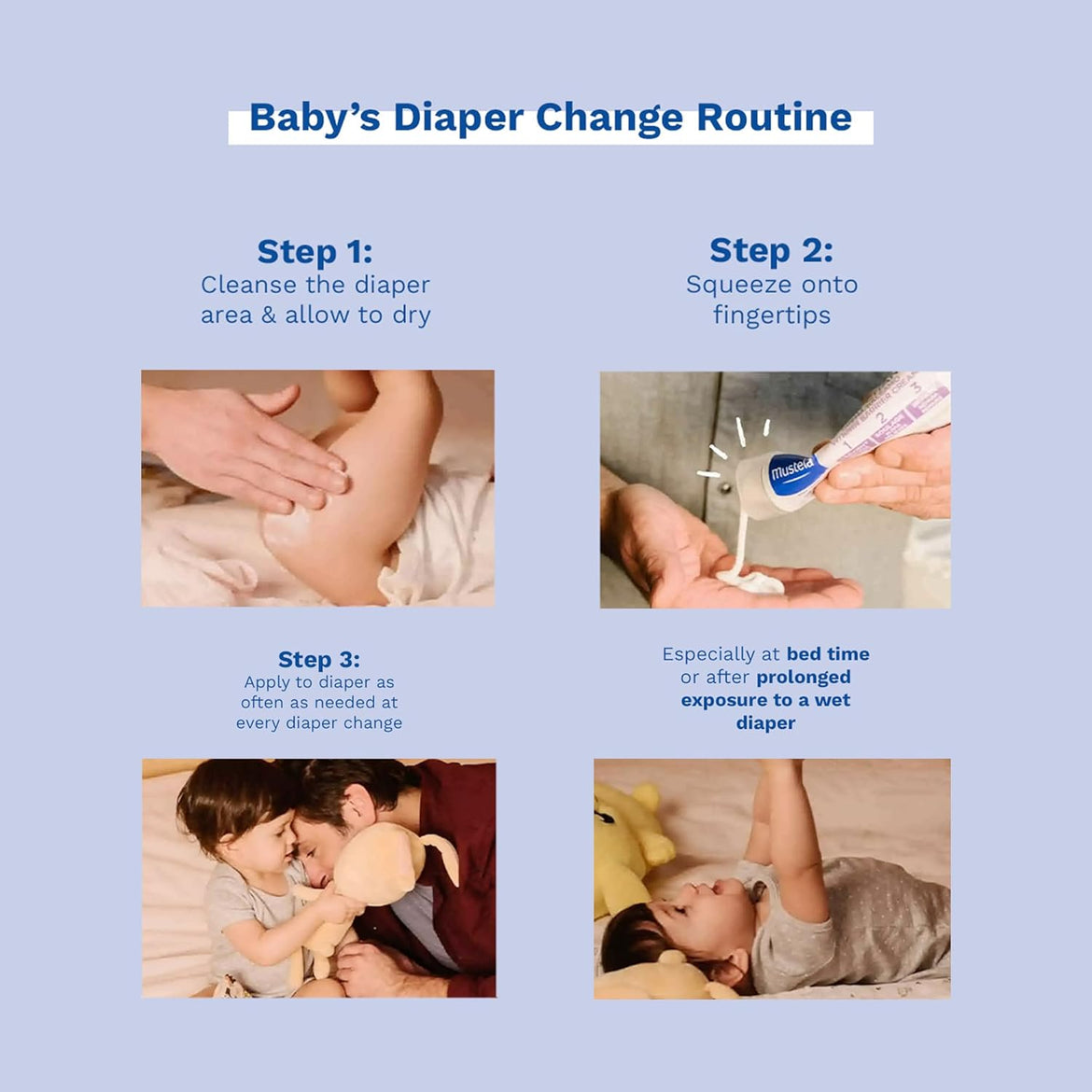 Mustela 1 2 3 Vitamin Barrier Cream, 50ml