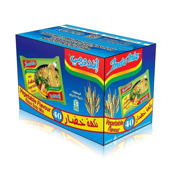 Indomie Pillow Pack Vegetable Flavor, 40 X 75G