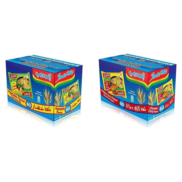 Indomie Pillow Pack Vegetable Flavor, 40 X 75G