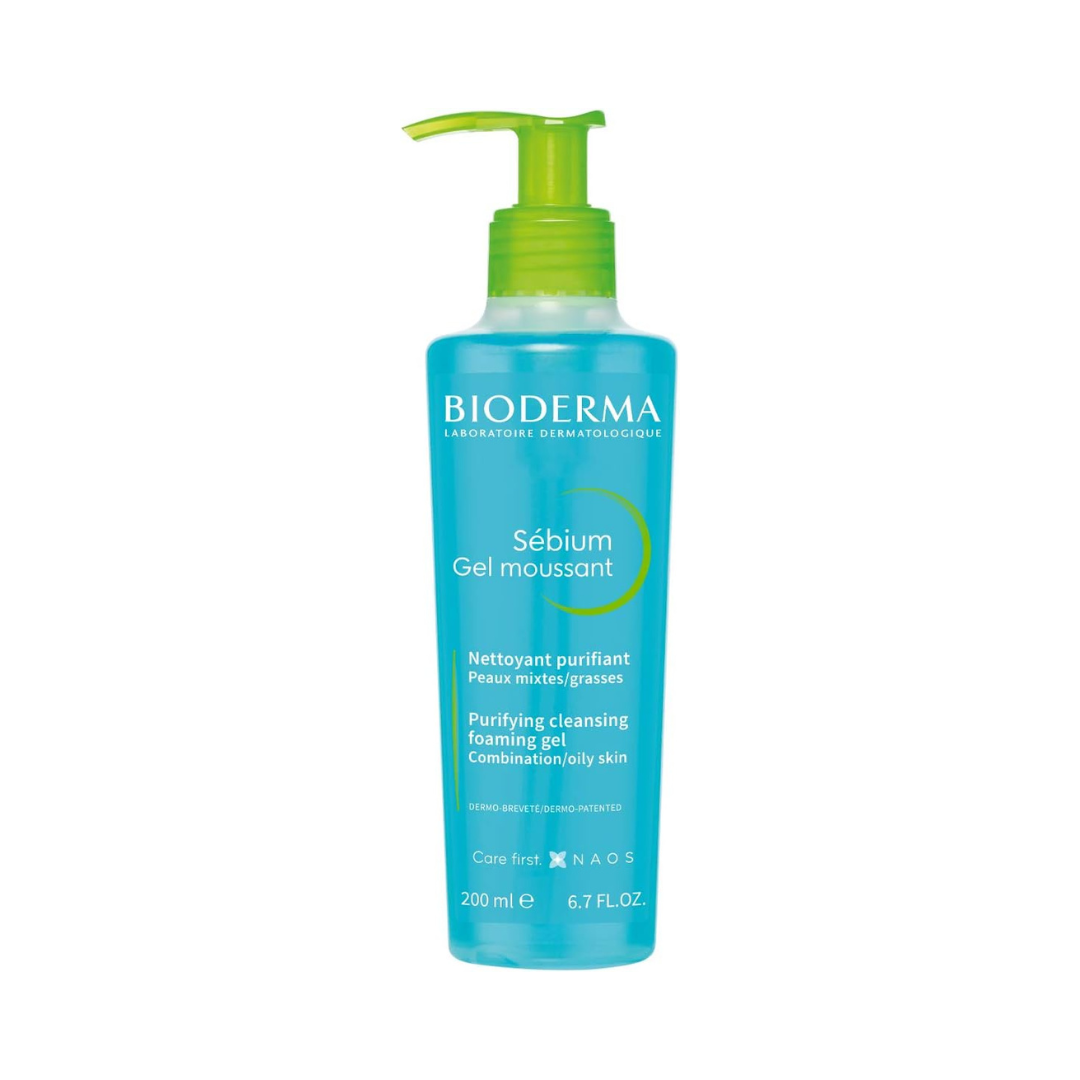 Bioderma Sebium Purifying Cleansing Gel for Face and Body, 200 ml