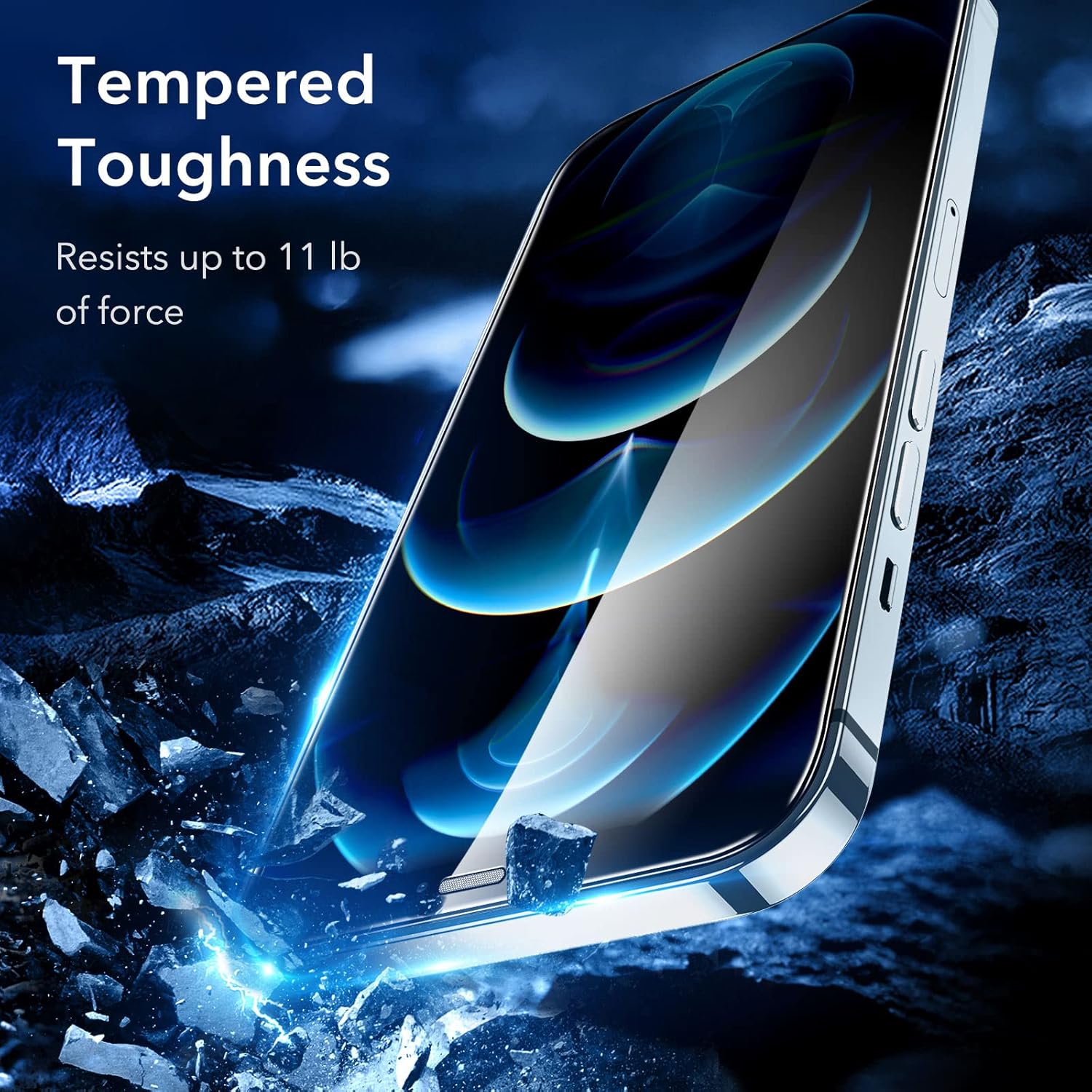 ESR 3 Pack for iPhone 17 Pro Max Screen Protectors, High Clarity, 9H Hardness Scratch Resistant, Military-Grade Tempered Glass, Shatterproof, Screen Guard with Easy Installation Tool