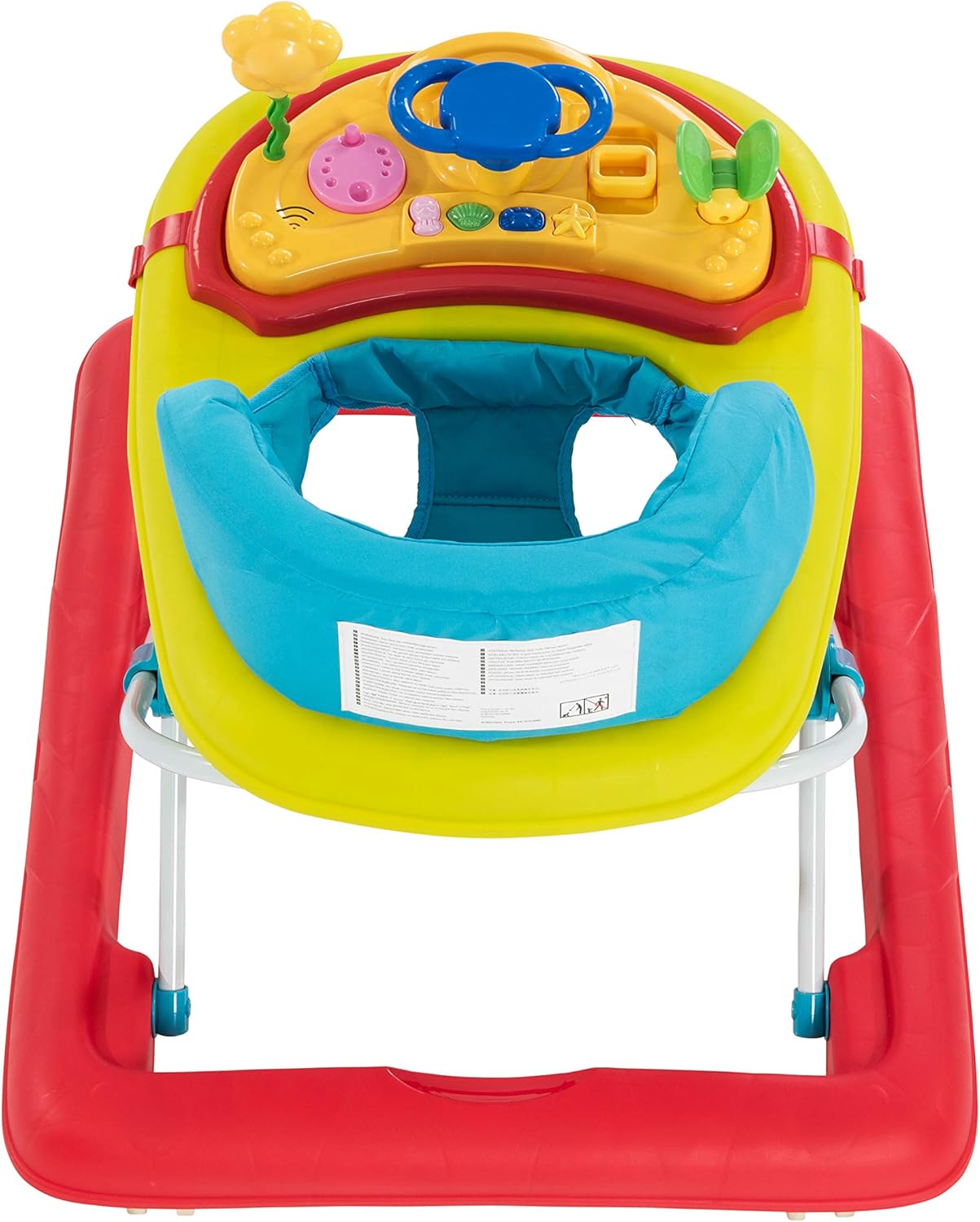 Hauck Player Baby Walker, 360 ° swivelling front wheels, Ages 6M+ to 12kg - Jungle Fun, Multicolor