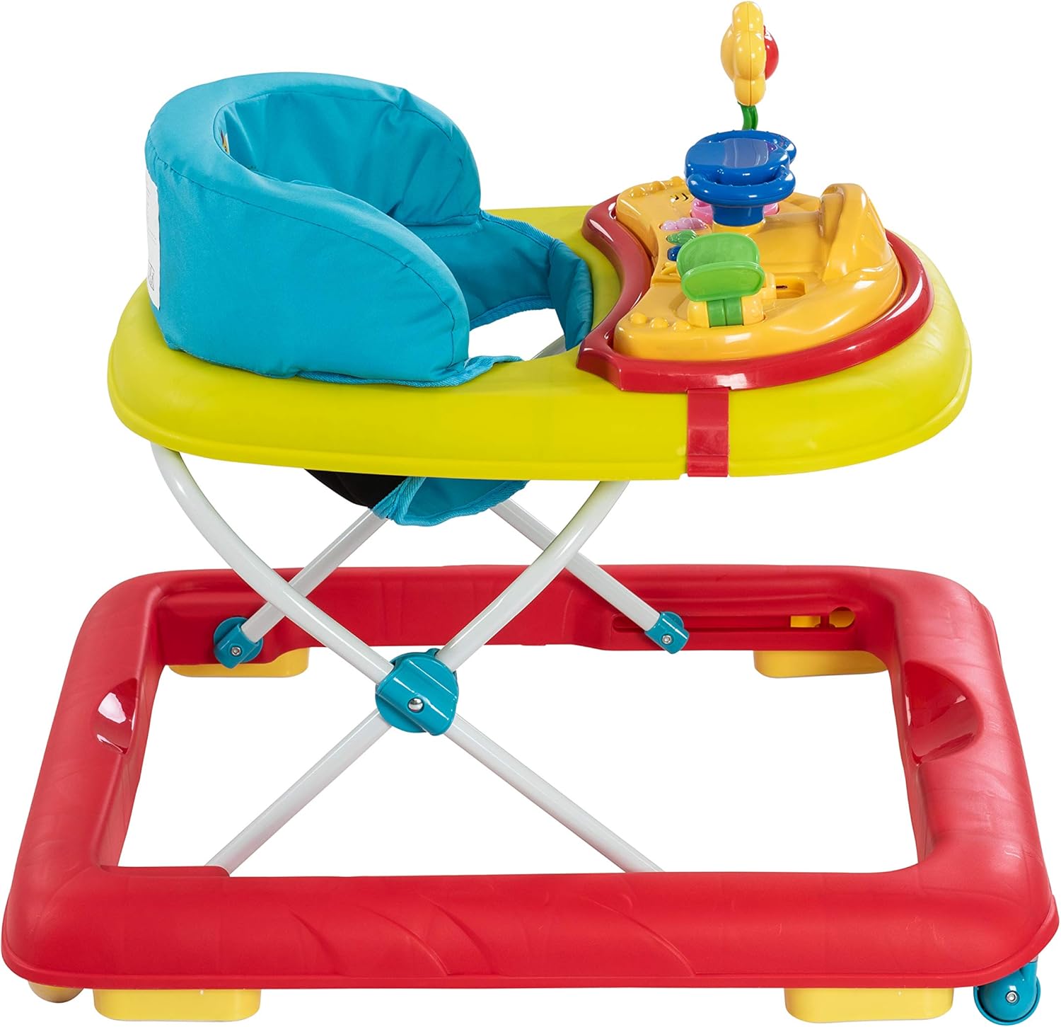 Hauck Player Baby Walker, 360 ° swivelling front wheels, Ages 6M+ to 12kg - Jungle Fun, Multicolor