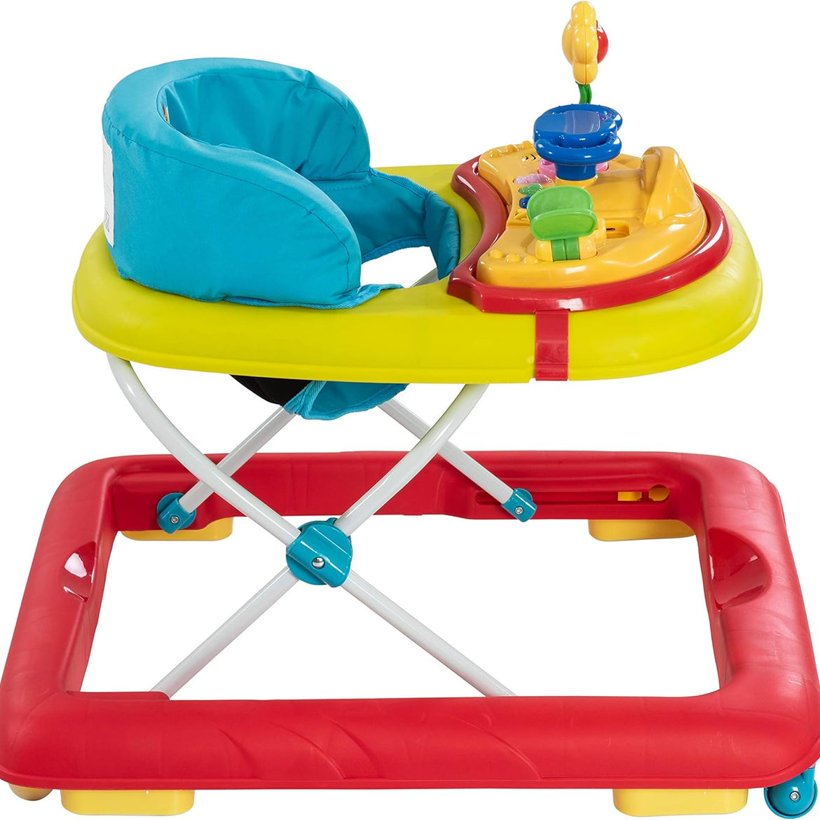 Hauck Player Baby Walker, 360 ° swivelling front wheels, Ages 6M+ to 12kg - Jungle Fun, Multicolor