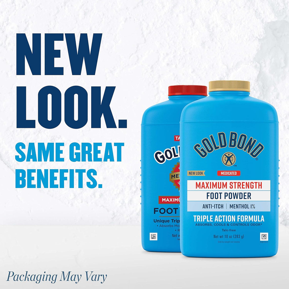 Gold Bond Medicated Talc-Free Foot Powder 4 oz., Maximum Strength Odor Control & Itch Relief