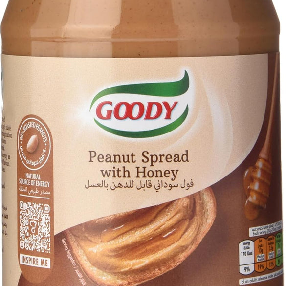 Goody Peanut Butter Spread Blended With Honey, 510g