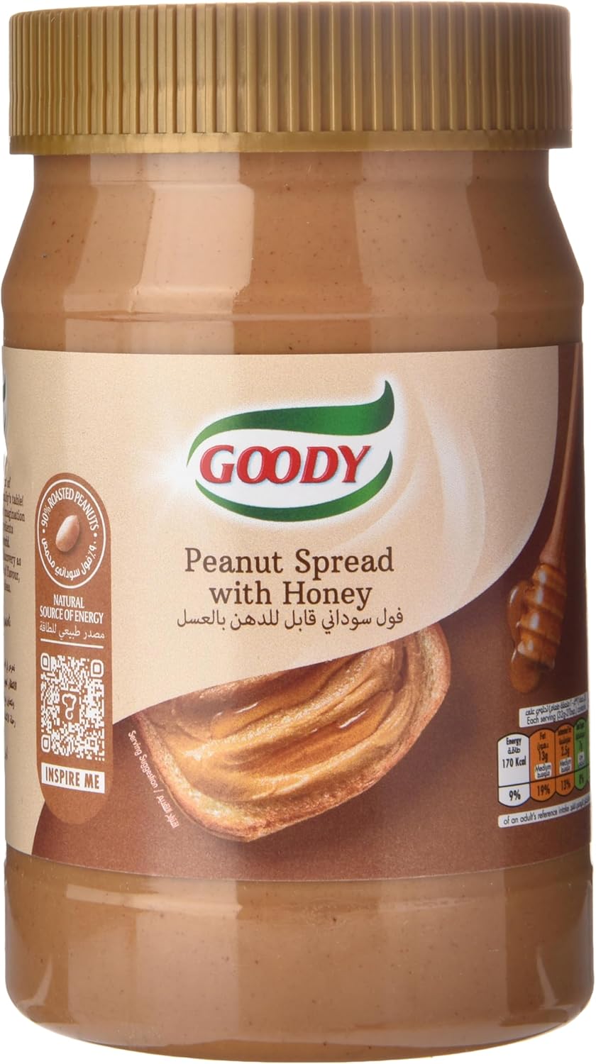 Goody Peanut Butter Spread Blended With Honey, 510g
