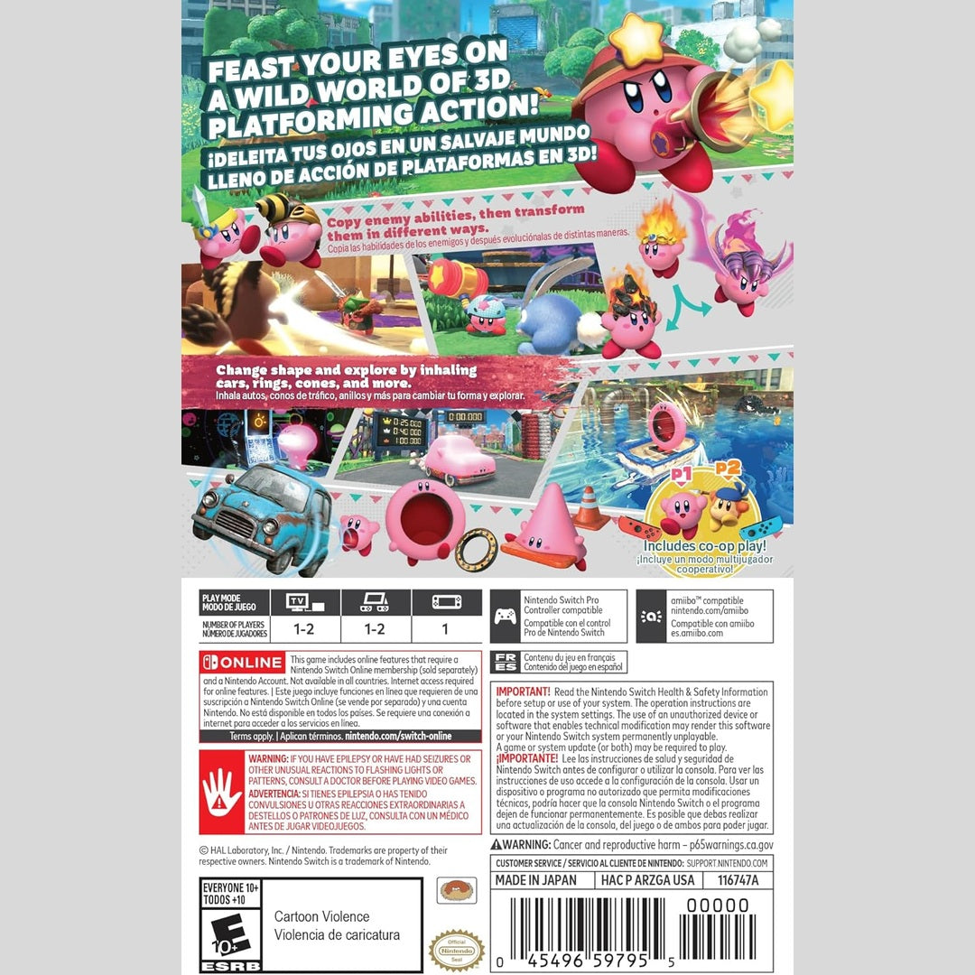 Nintendo Kirby And The Forgotten Land for SWITCH (KSA Version)