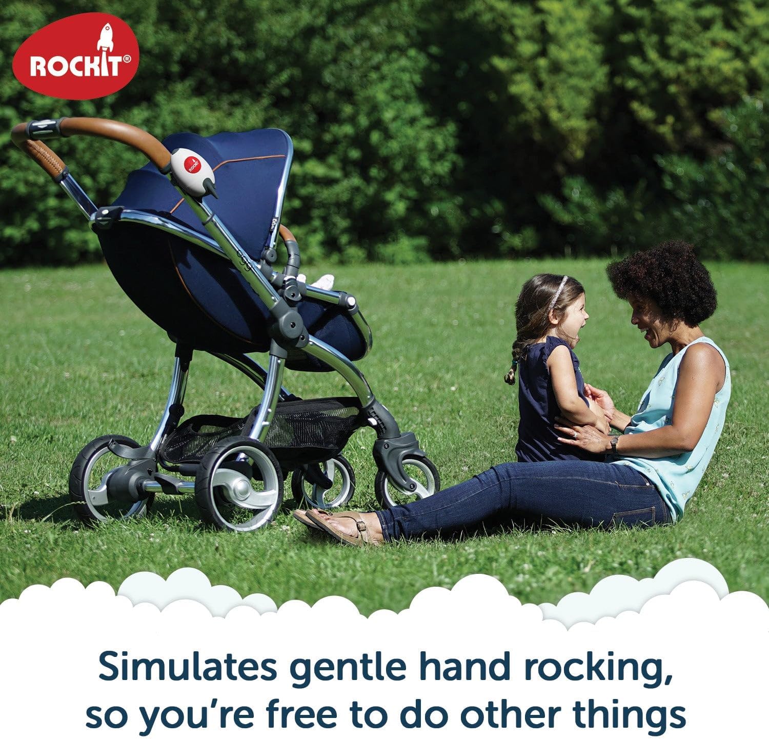 Rockit Portable Baby Rocker. Fits Any Stroller, pram, Pushchair or Buggy. Original AA Battery Version.
