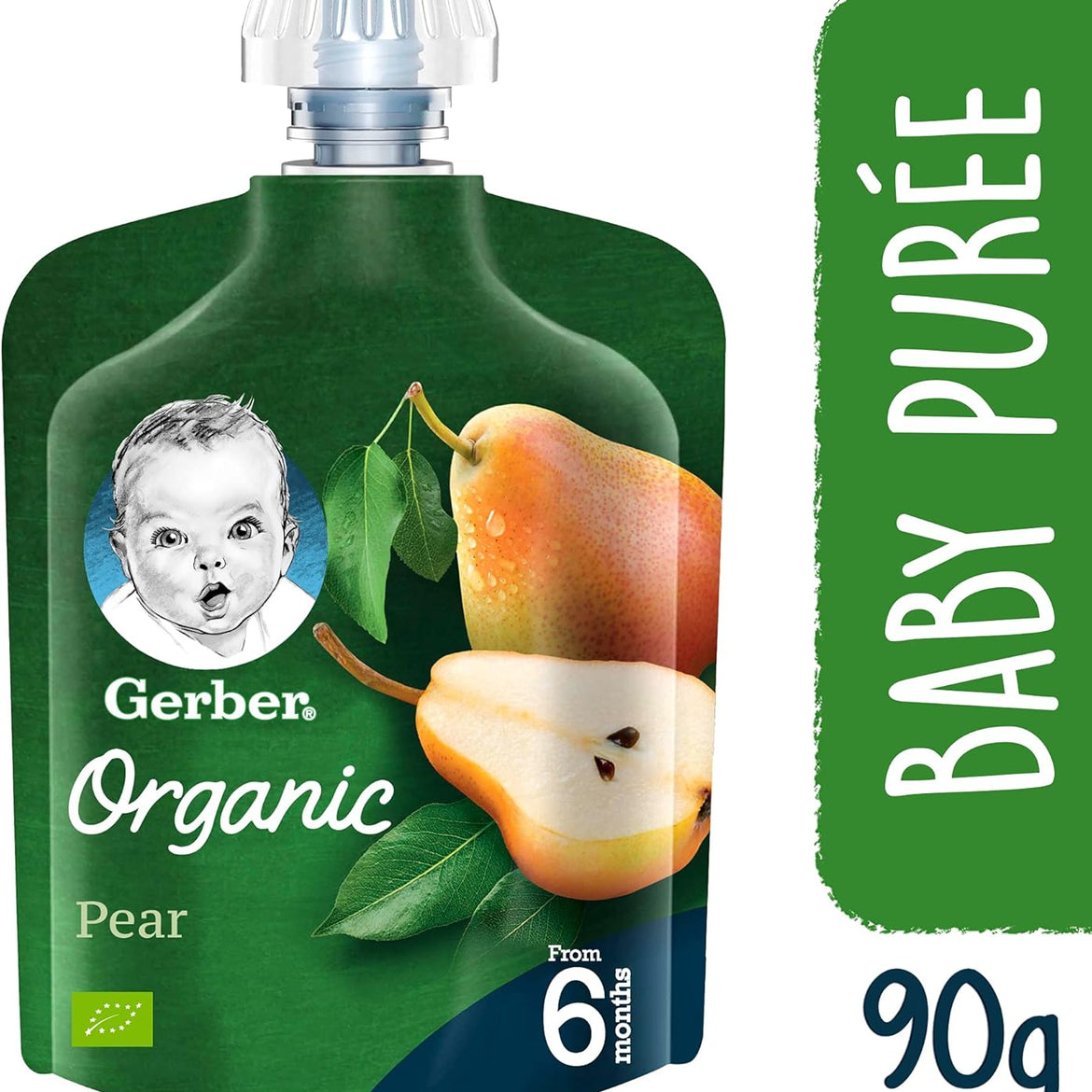 GERBER ORG PEAR 90GM +6M