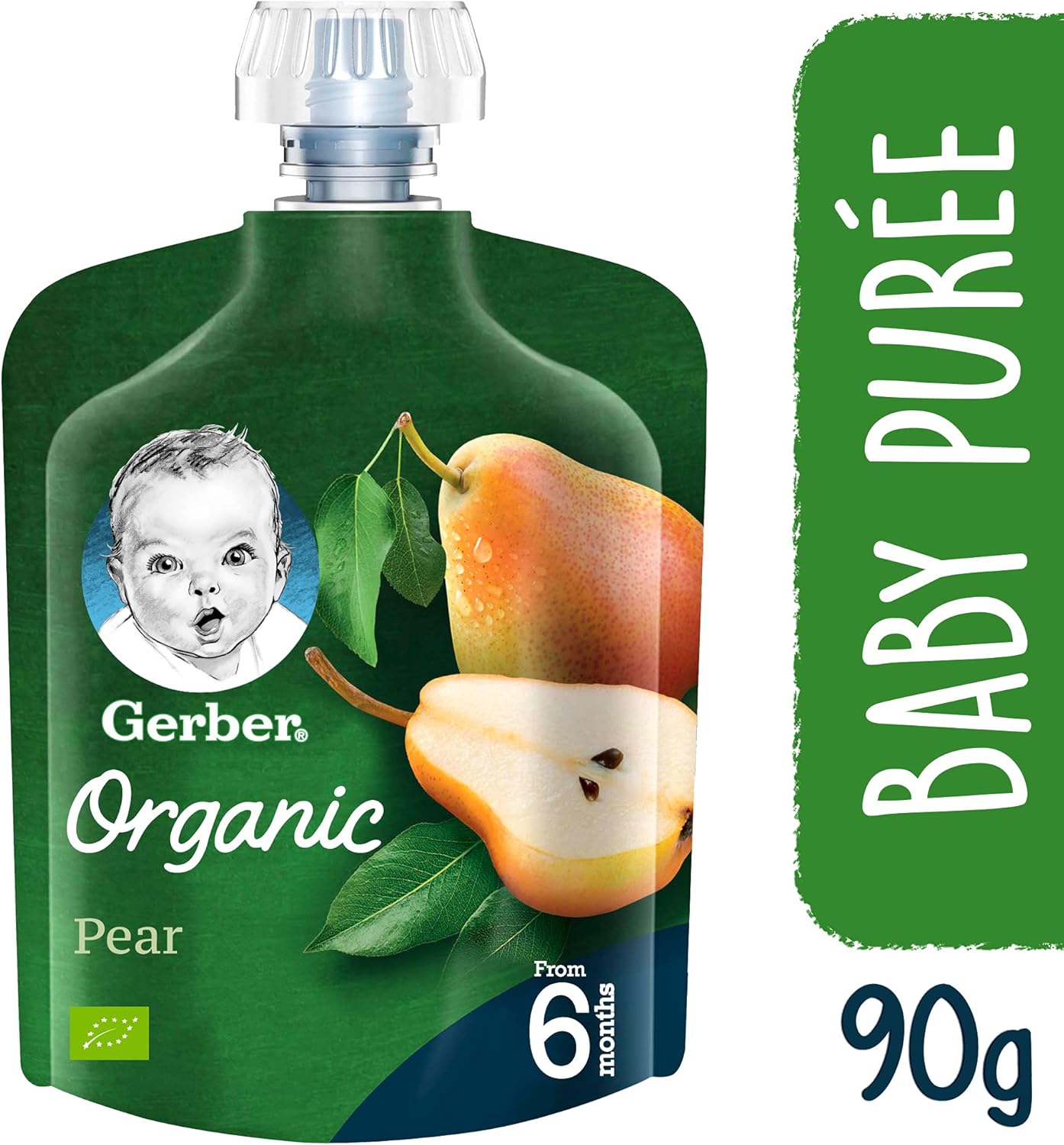 GERBER ORG PEAR 90GM +6M