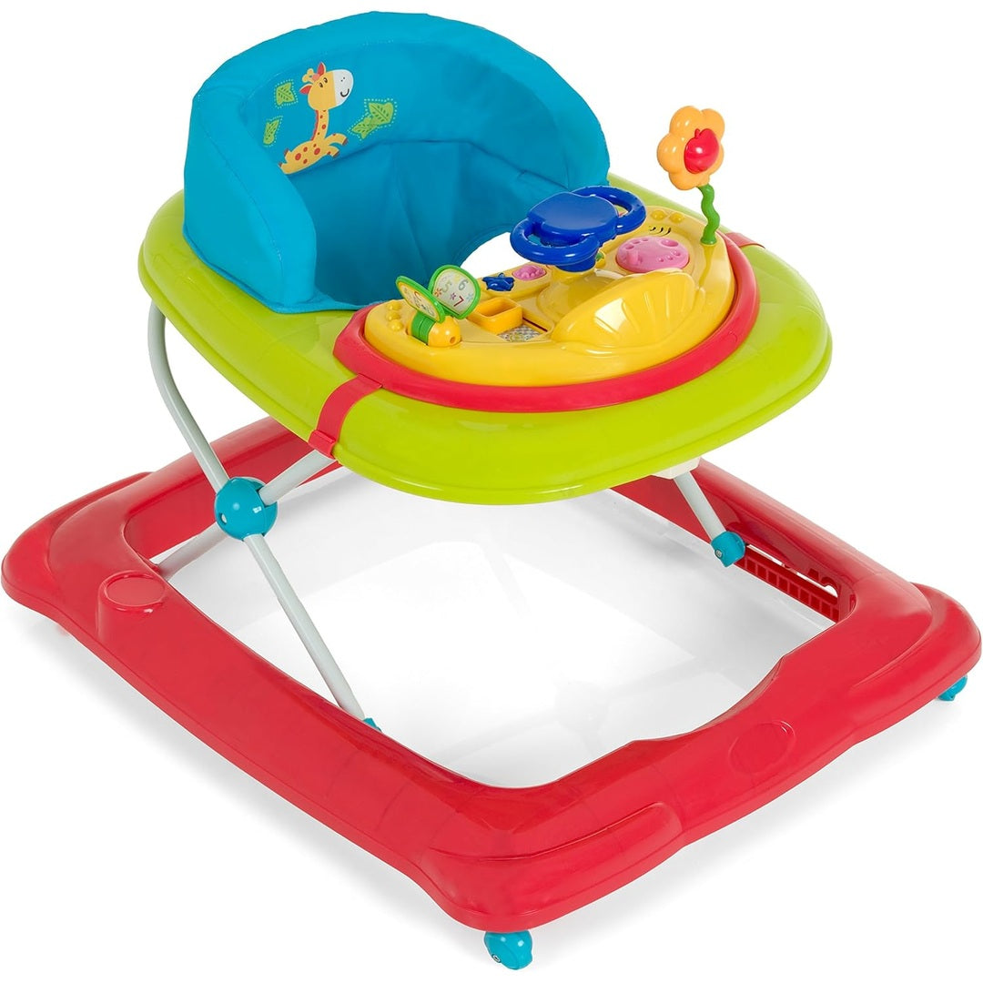 Hauck Player Baby Walker, 360 ° swivelling front wheels, Ages 6M+ to 12kg - Jungle Fun, Multicolor